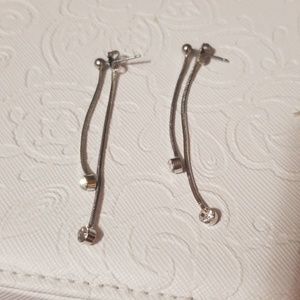 Lia Sophia silver earrings